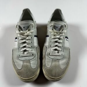 PS Paul Smith Men's Trainer Sneakers White Suede Leather EUR 43 UK 9 Portugal